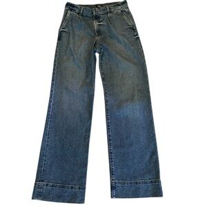 NWOT Express Wide Leg High Rise Single Pleat Wide Hem Jean, 10L